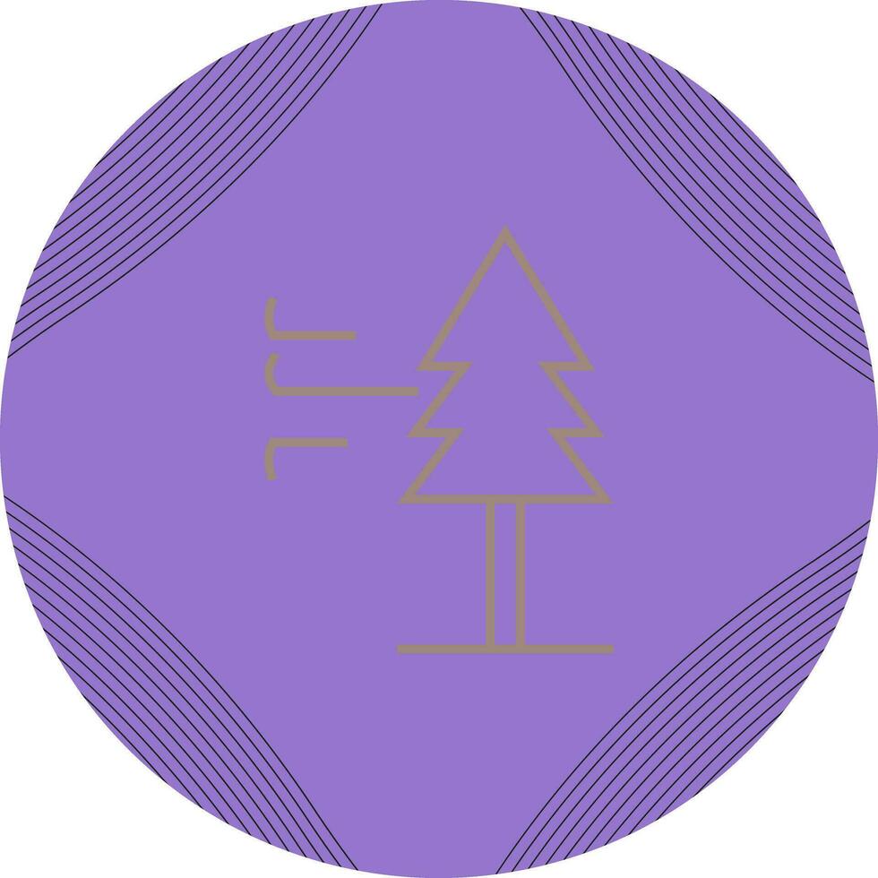 Tree with Wind Vector Icon