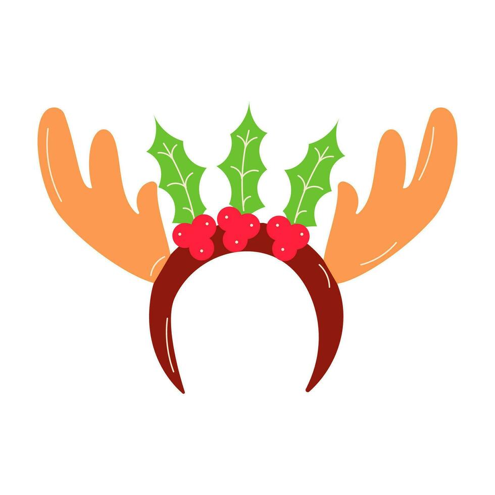 deer antler headband pattern christmas textile i vector