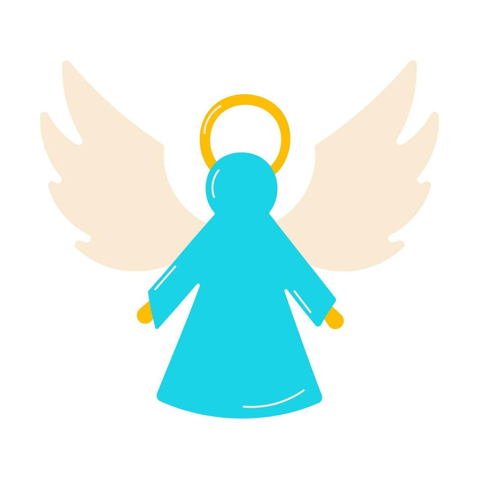 angel christmas saint decoration tree icon element vector