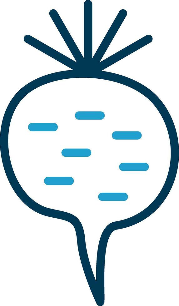 Radish Vector Icon Design