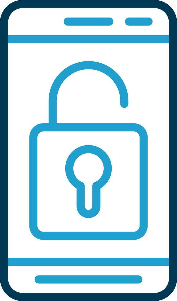 Mobile Unlock  Vector Icon Design