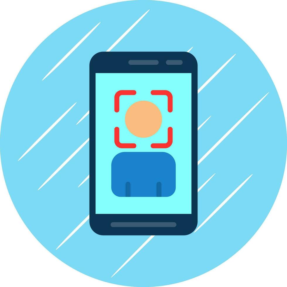 Face Scan  Vector Icon Design
