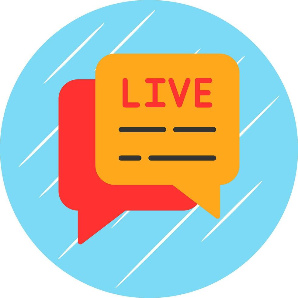 Live Chat  Vector Icon Design