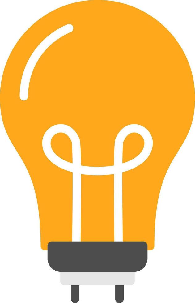Led Bulb Vector Icon Design