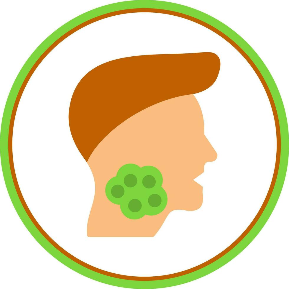 Throat Cancer Vector Icon Design
