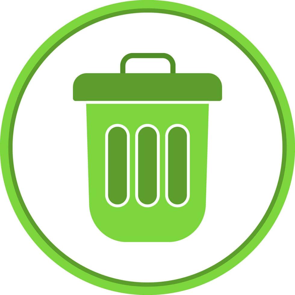 Dustbin Vector Icon Design