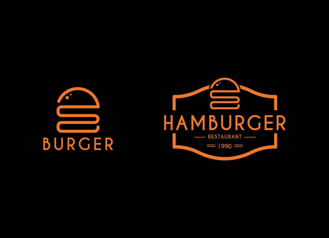 hamburguesas emblema para calles comida logo diseño modelo. hamburguesa Clásico sello pegatina vector