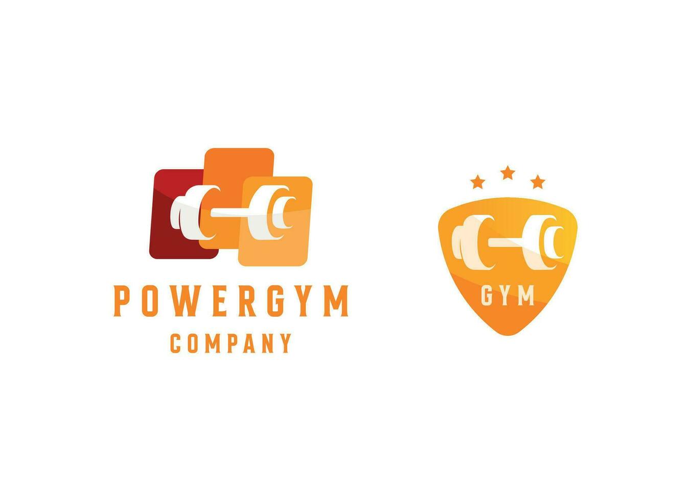 Fitness and gym logo design. vector