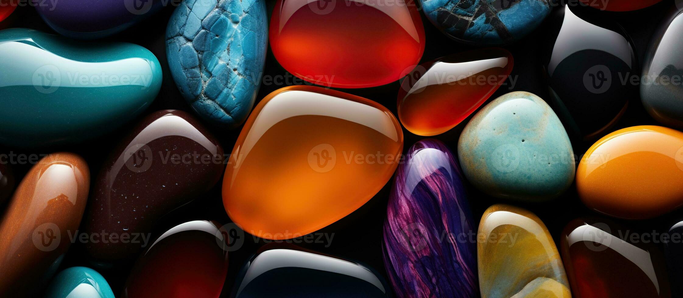 Illustration of  stone pebble background, AI Generated photo