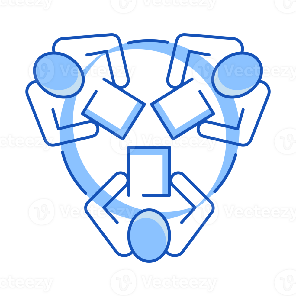 Team Work Set Business Partnership Doodle Style png