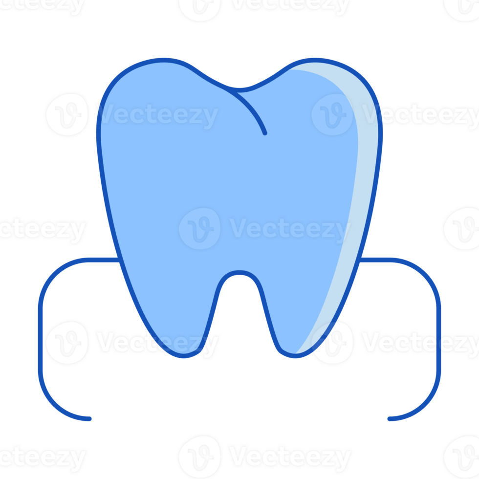Tooth Set of Internal Organ Doodle Style png
