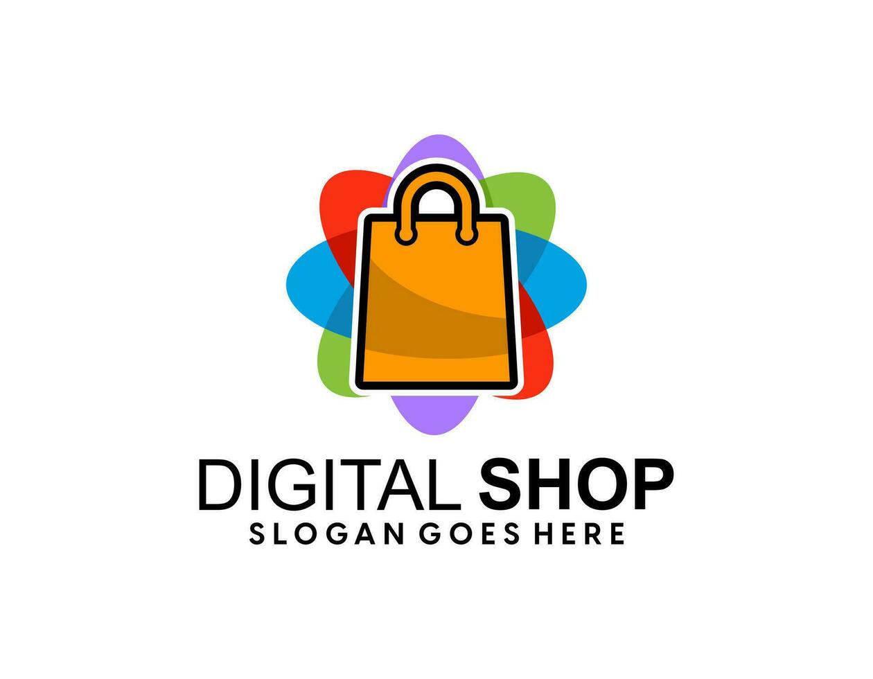 shop cart logo vector design template