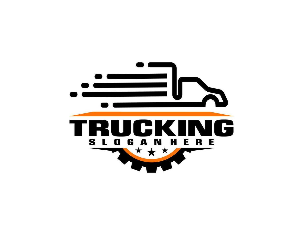 Truck logo illustration on white background vector