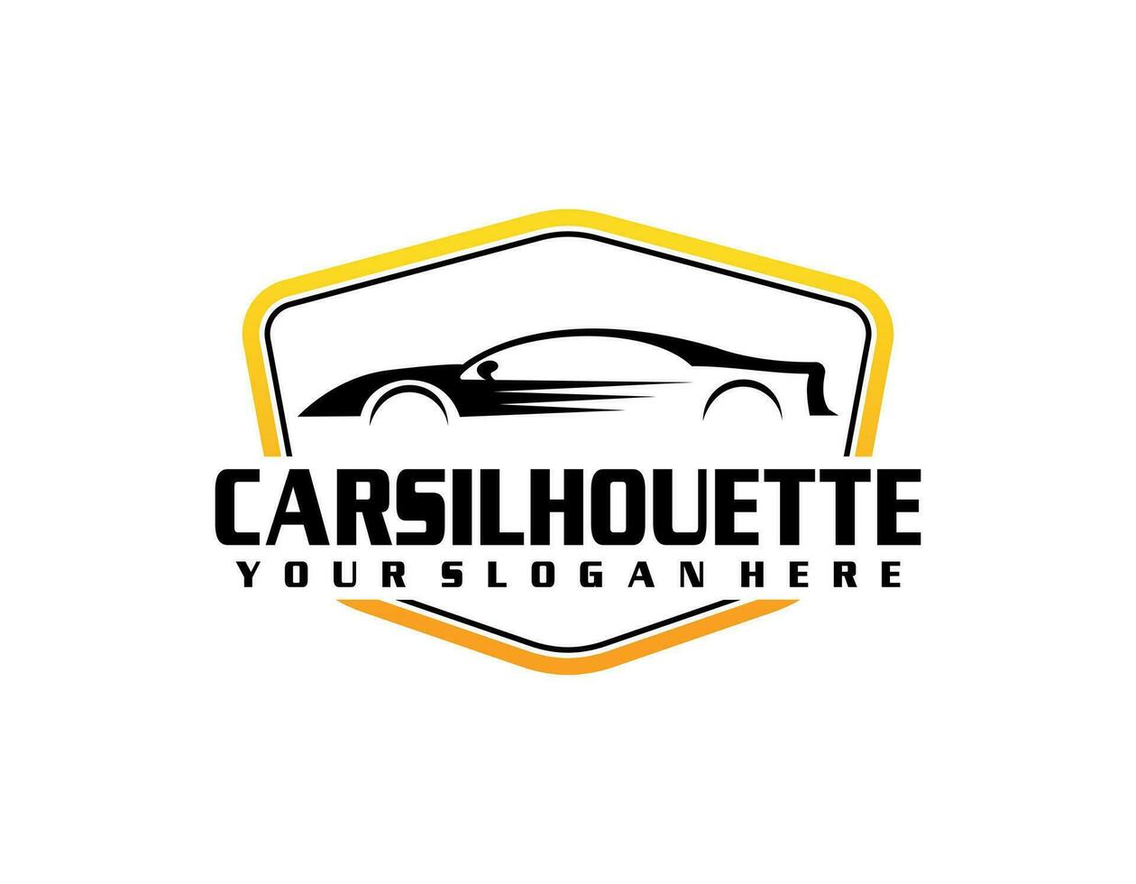 car silhouette concept logo design vector