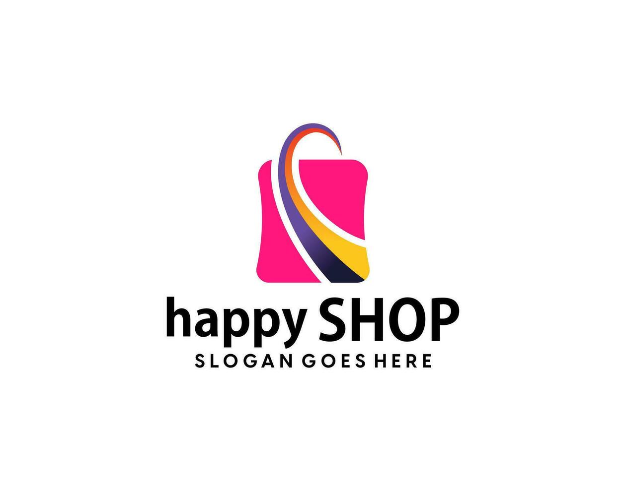 Online Shop Logo Template Design Vector