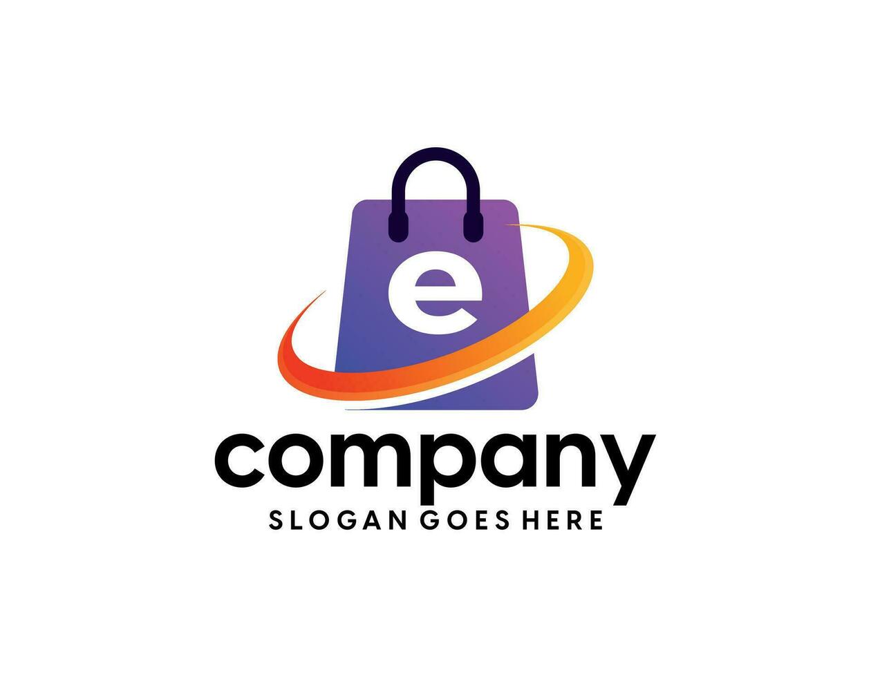 Online Shop Logo designs Template. Illustration vector graphic of shopping bag, computer and mouse logo. Perfect for Ecommerce,sale, store web element. Company emblem.