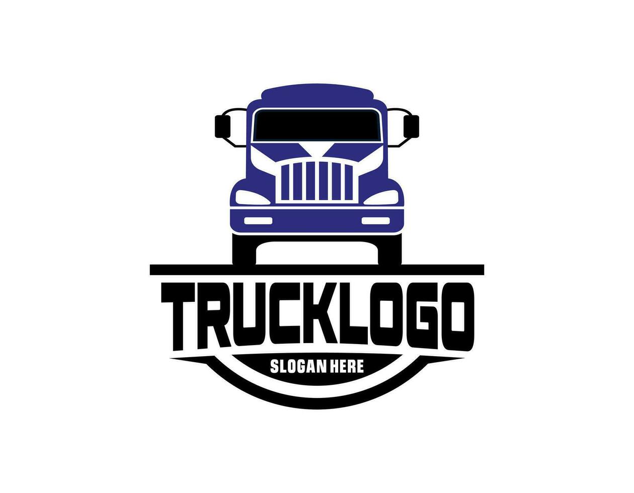 un modelo de camión logo, carga logo, entrega carga camiones, logístico logo vector