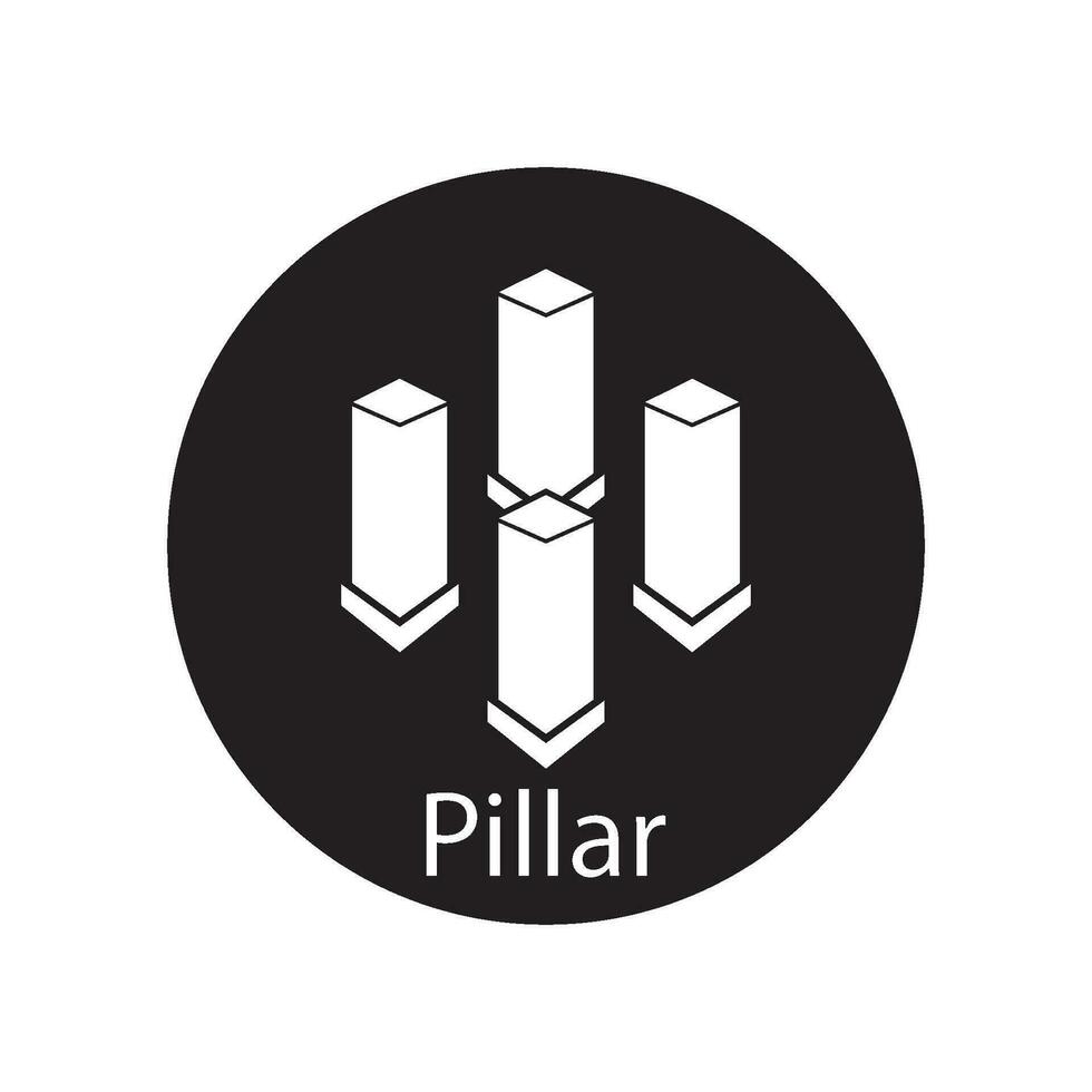 pillar icon vector