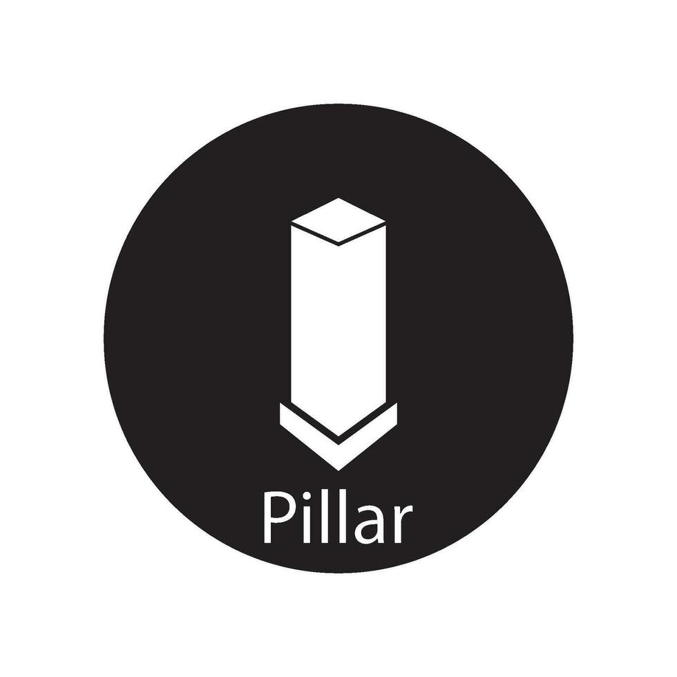 pillar icon vector