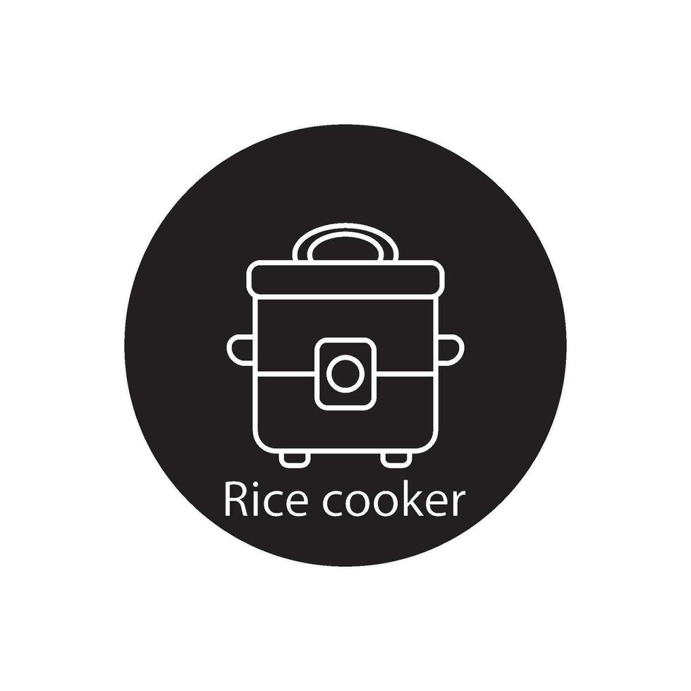 rice cooker icon vector