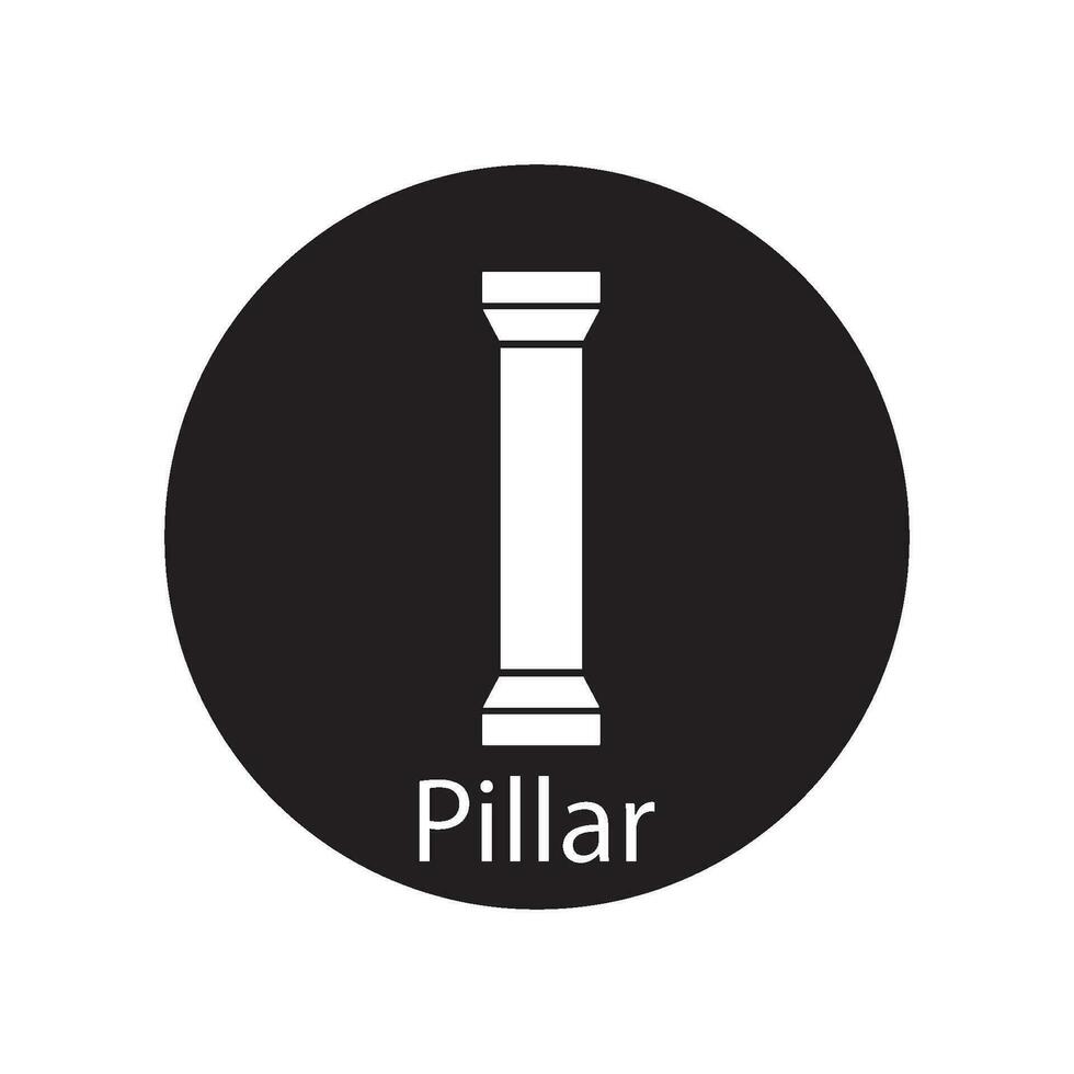 pillar icon vector