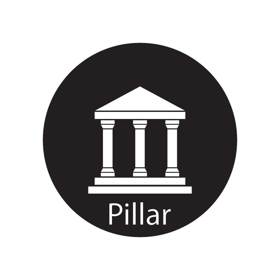 pillar icon vector