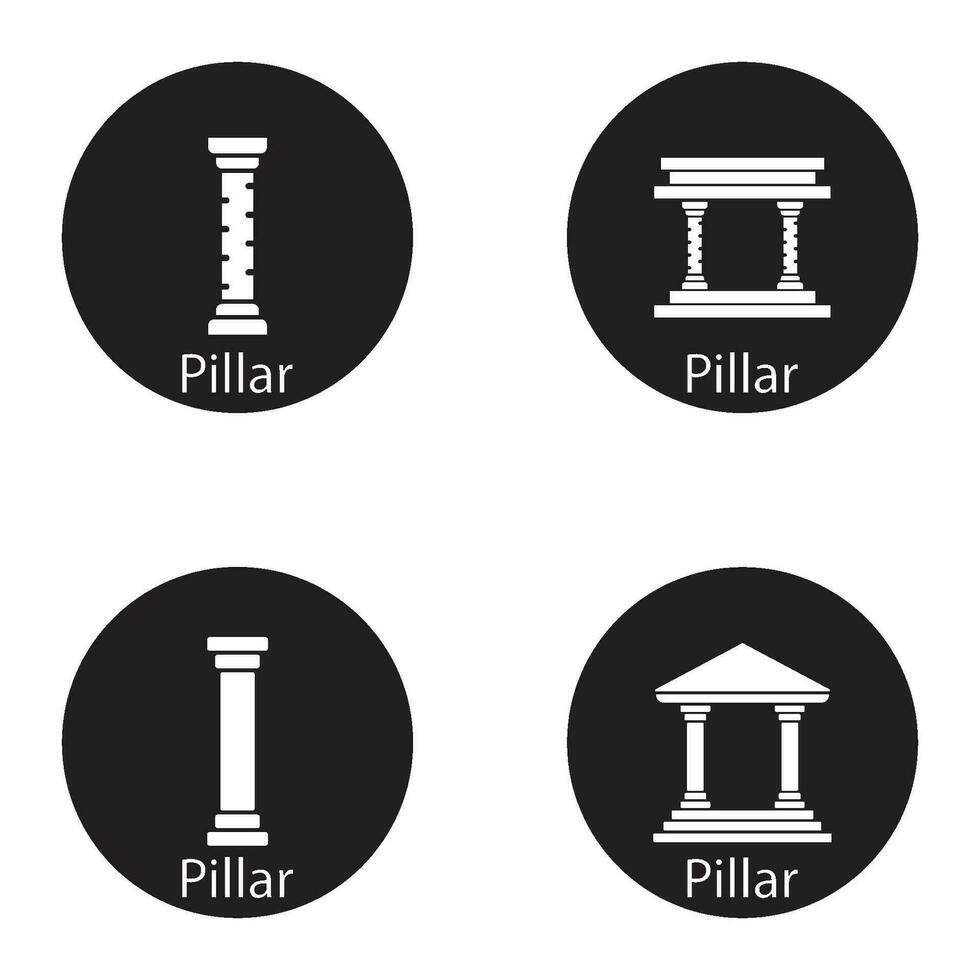 pillar icon vector