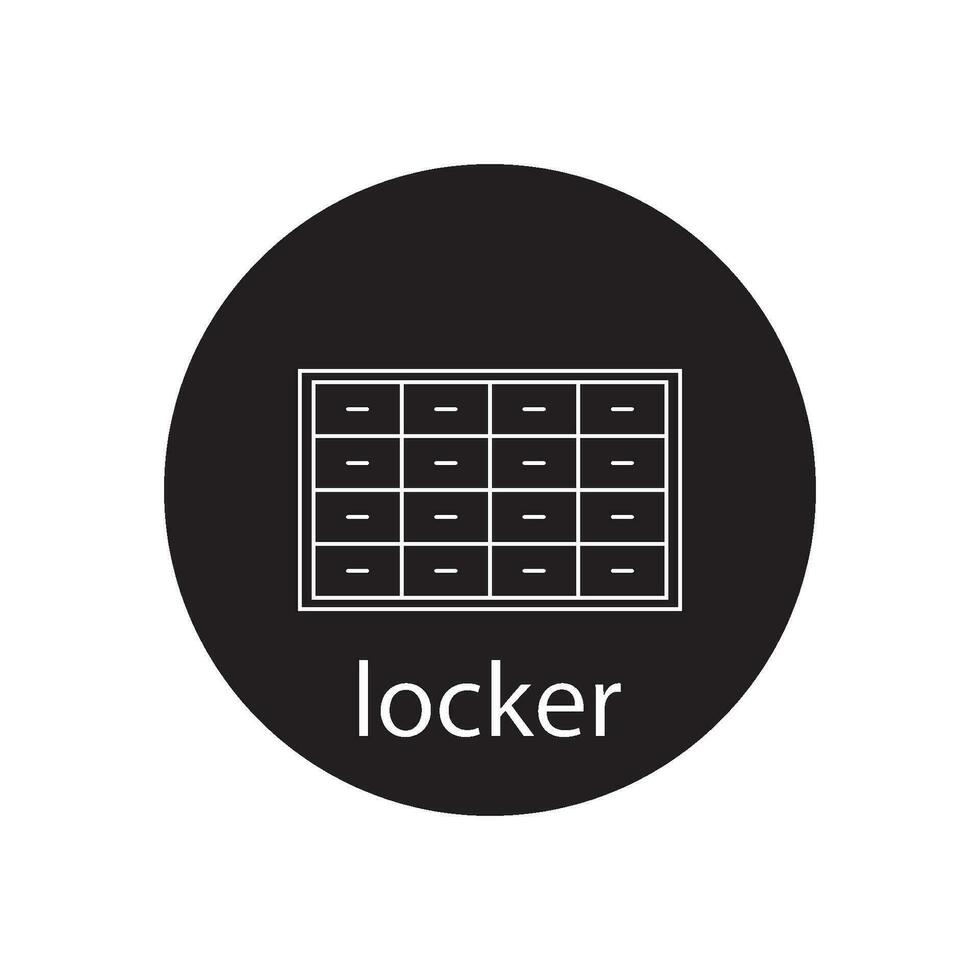 locker icon vector