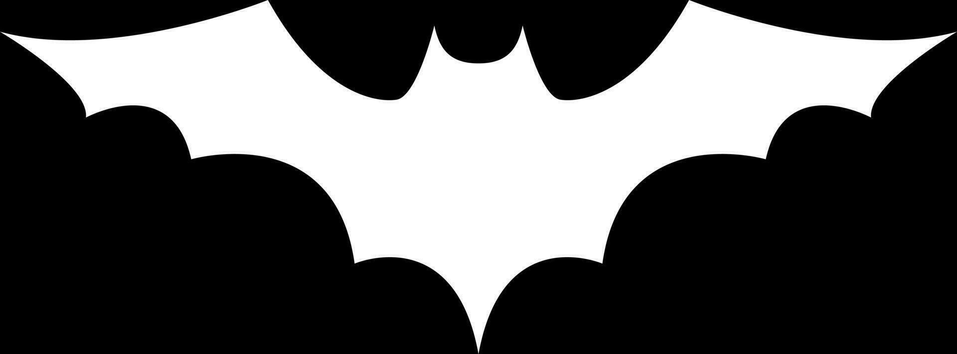 Bat Silhouette For Halloween vector
