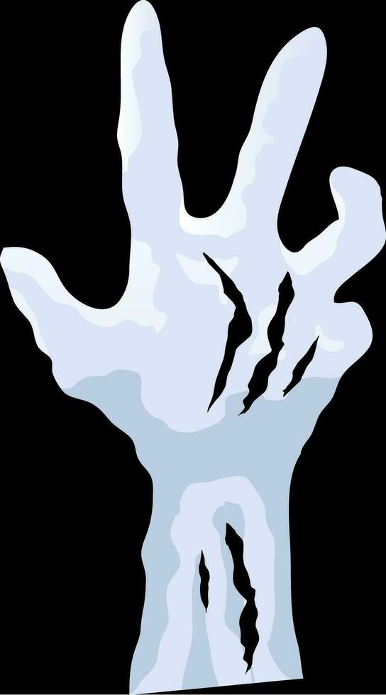 Cartoon halloween zombie hands vector