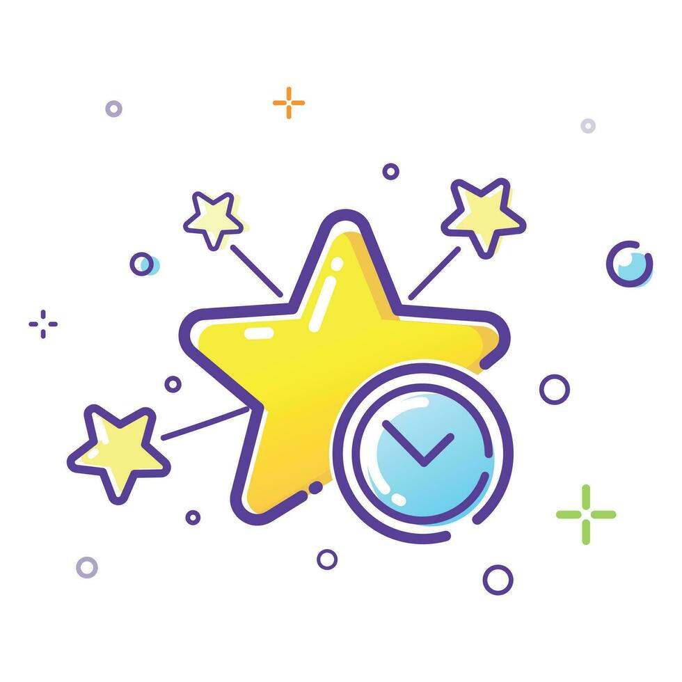 Illustration of time management in MBE style vector