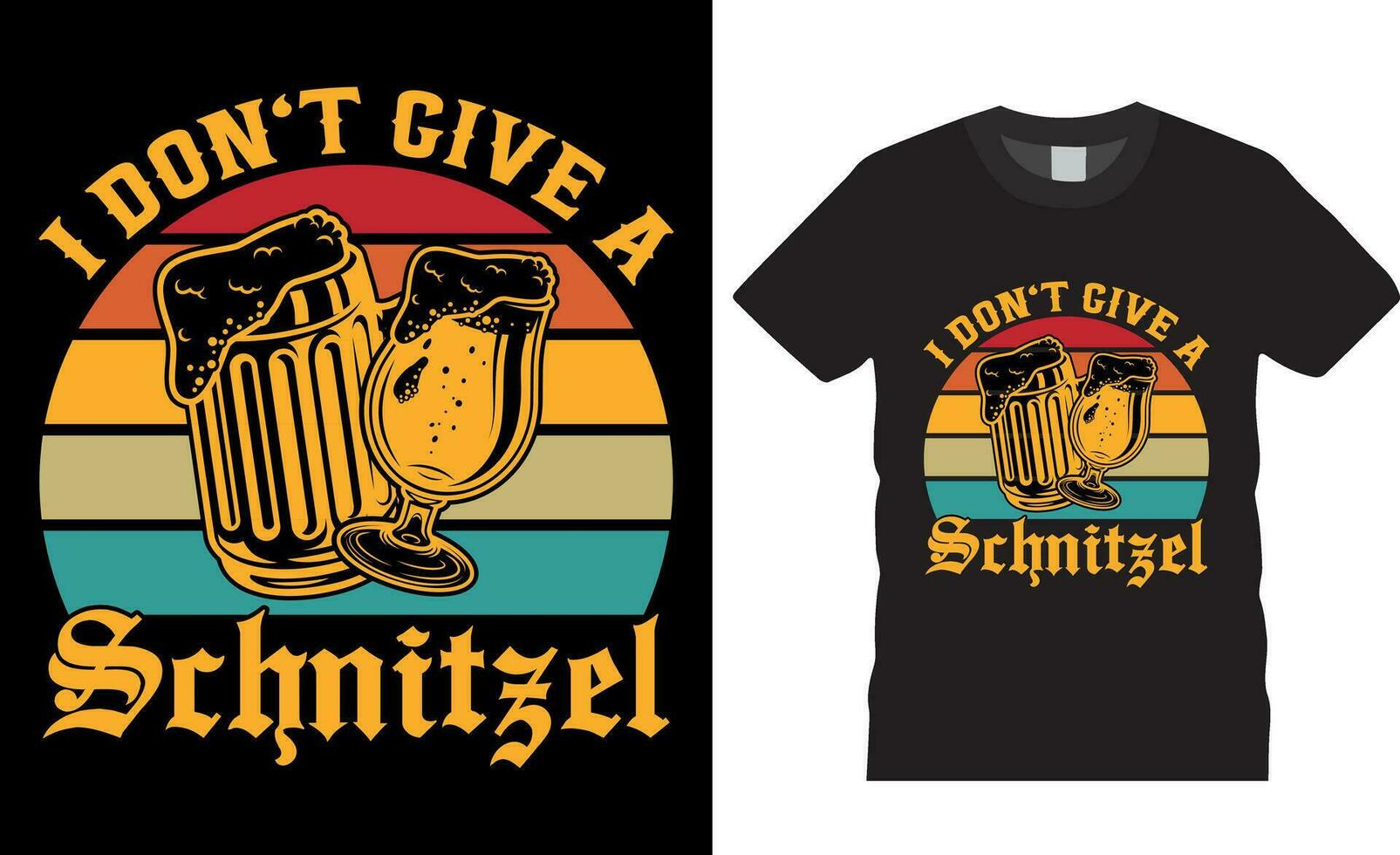 I Don't Give A Schnitzel - Beer T Shirt I Don't Give A Schnitzel - Beer T Shirt