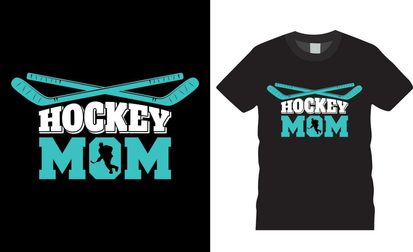 hockey mamá gracioso Deportes hielo hockey tipografía t camisa diseño vector ilustración