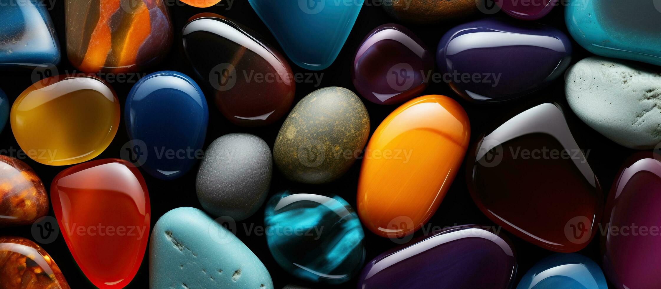 Illustration of  stone pebble background, AI Generated photo