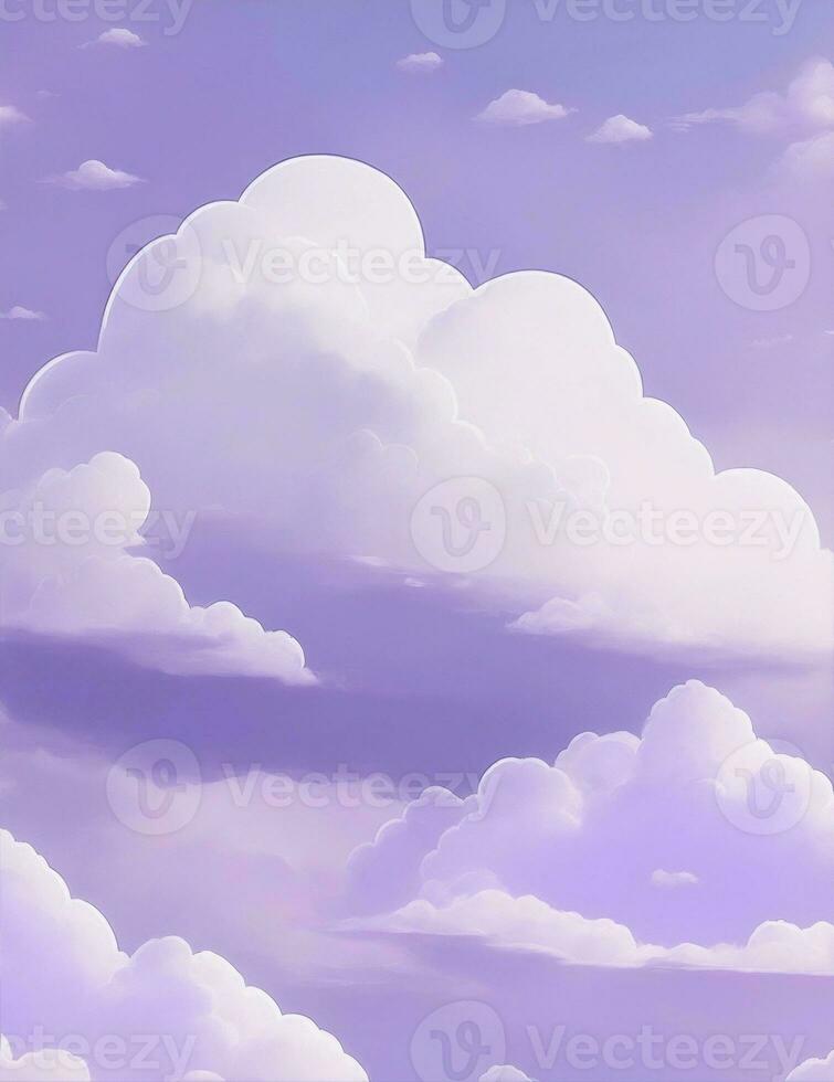 nubes en el cielo púrpura ilustración foto