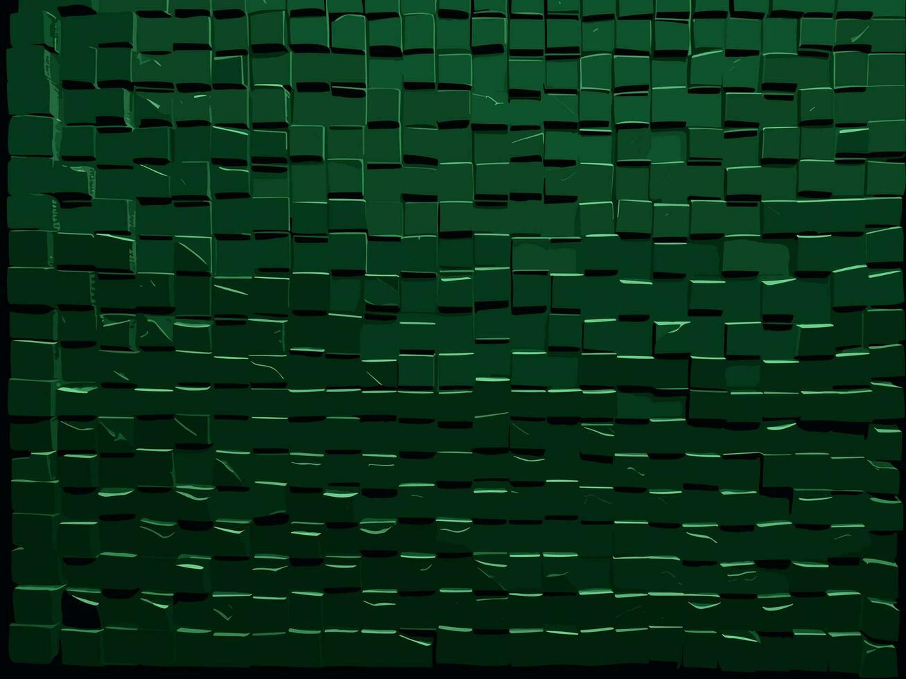 abstract dark background with squares and rectangles. 3d rendering vector