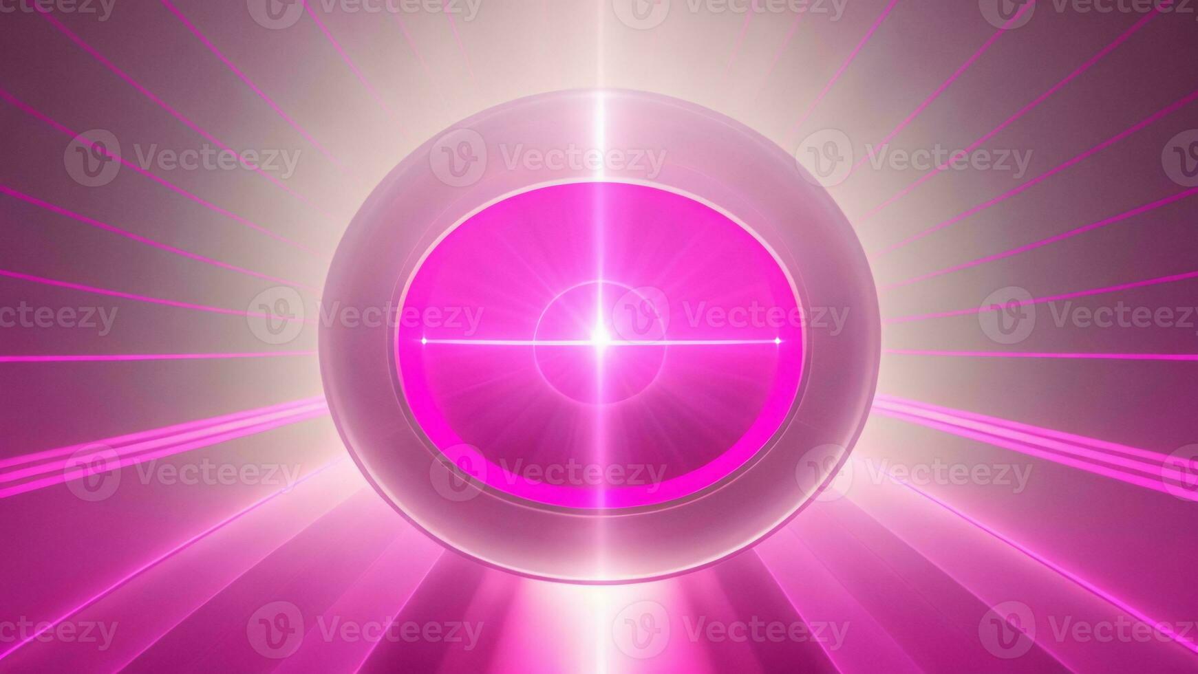 pink elegant glowing circle. Sparkling particle. Space tunnel. Colorful ellipse. Glint sphere ai generated photo