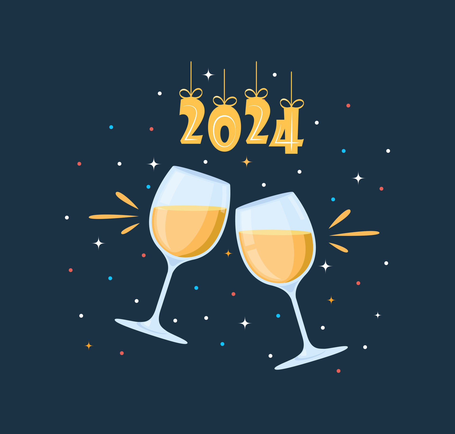 Clink glasses. Clink wine drinks, holiday party. Celebrating New Year