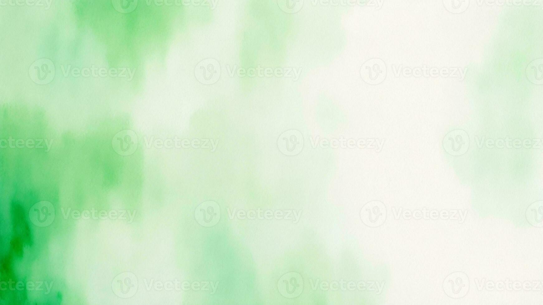 Abstract green gradient watercolor background. Texture paper. wallpaper, desktop, poster, web design. ai generated photo