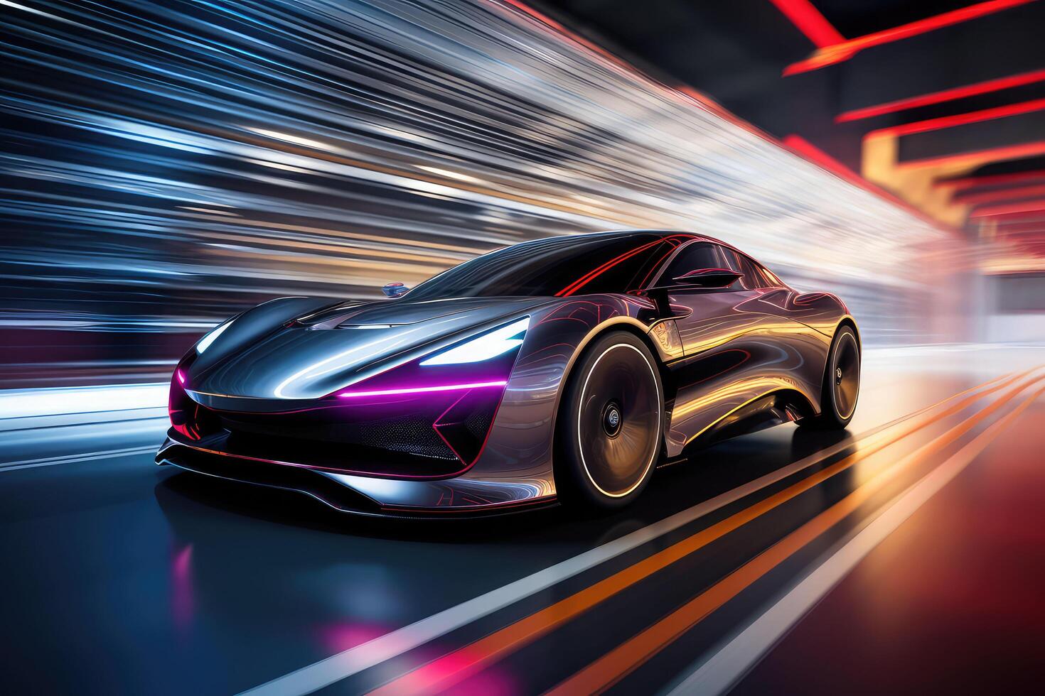 the future of electric cars . AI Generated 28123946 Stock Photo at Vecteezy