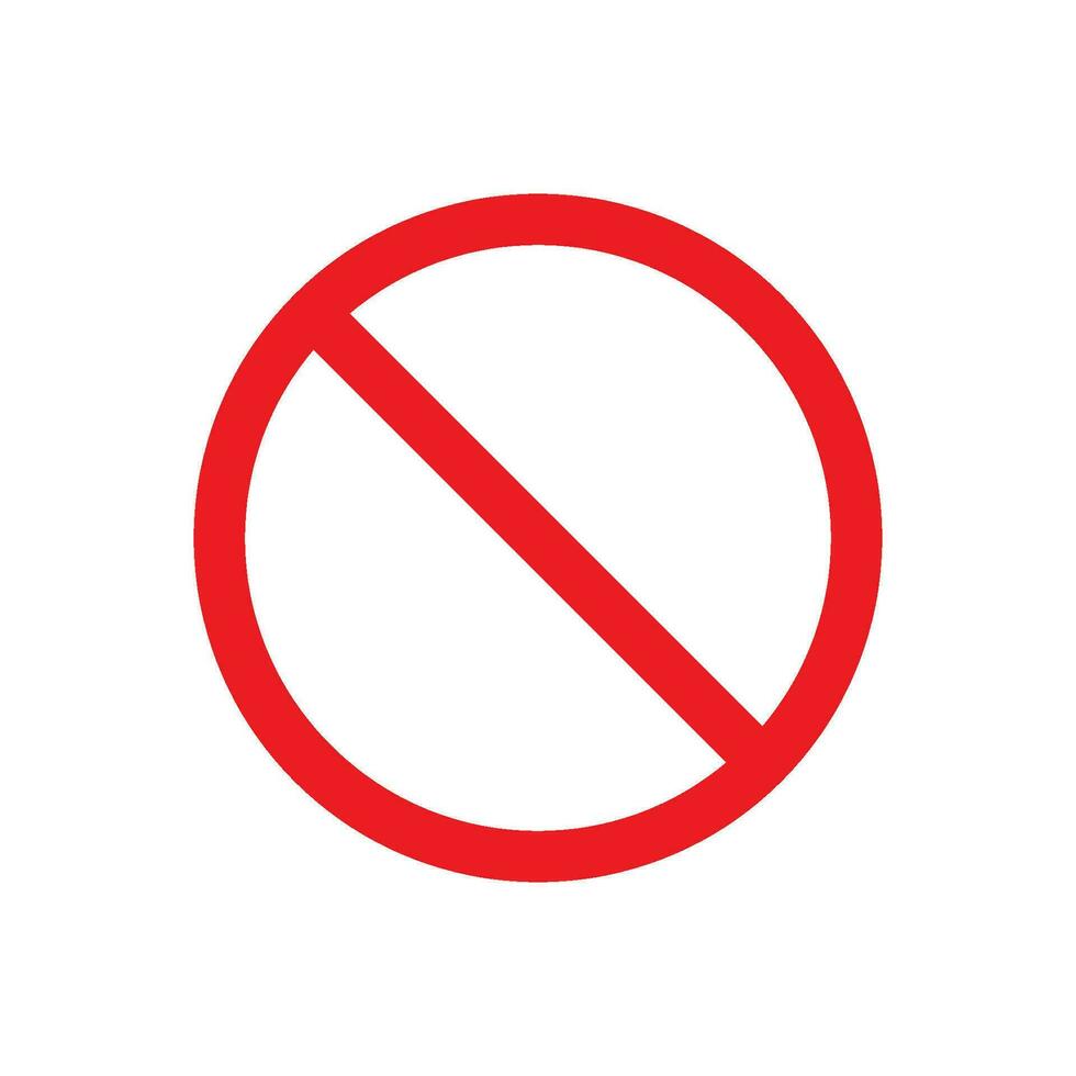 prohibido icono vector