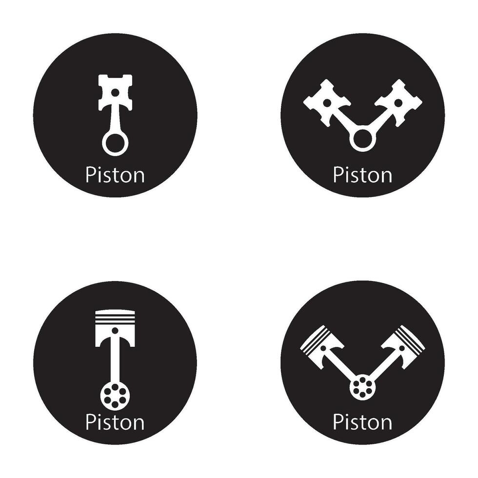 pistón icono vector