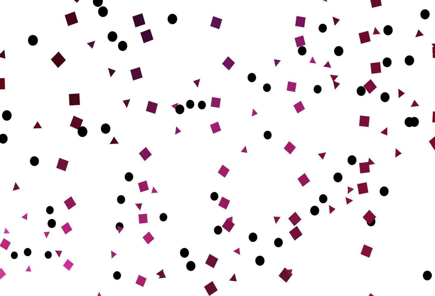 Light Pink vector cover in polygonal style with circles.