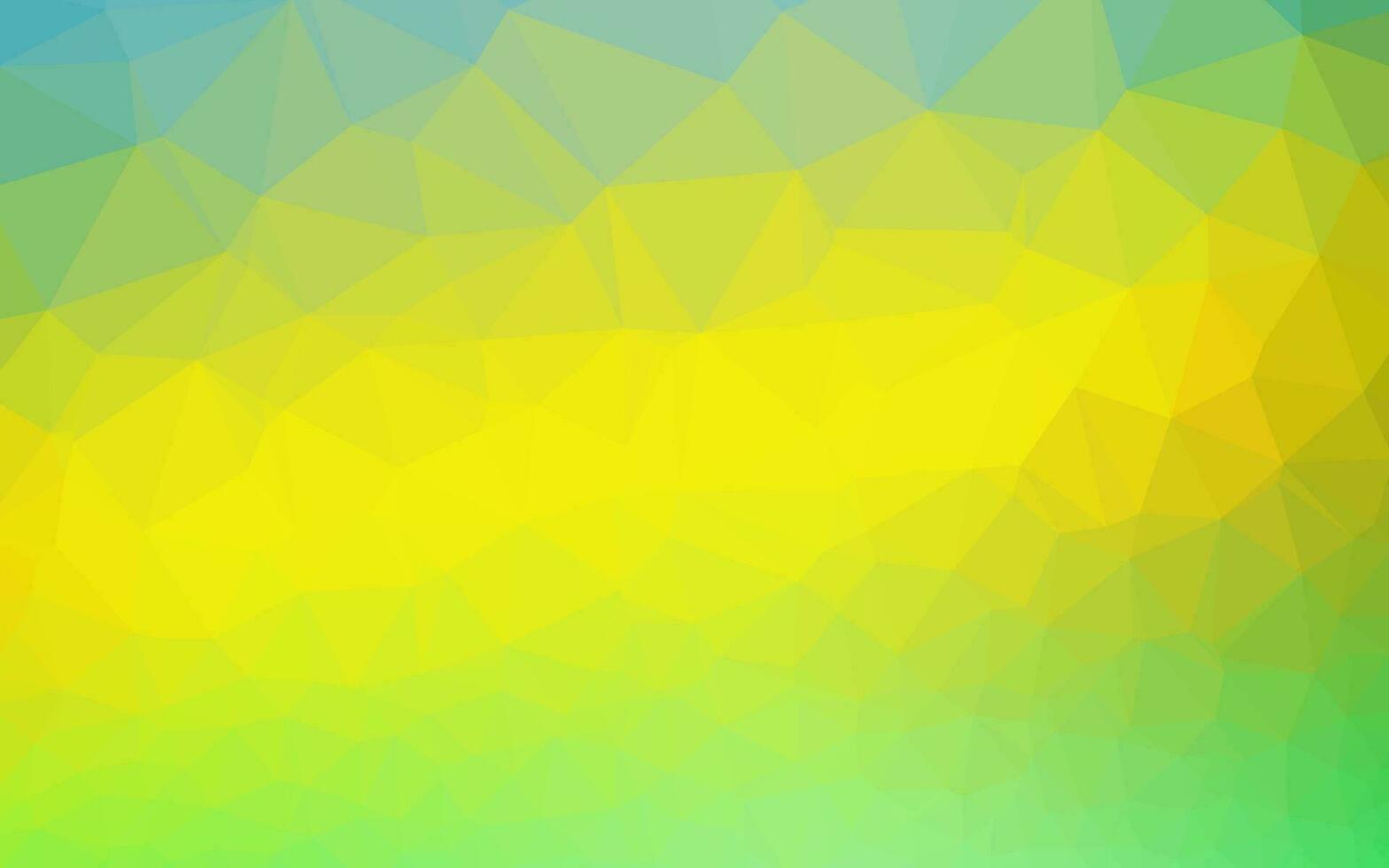 Fondo poligonal de vector verde claro, amarillo.
