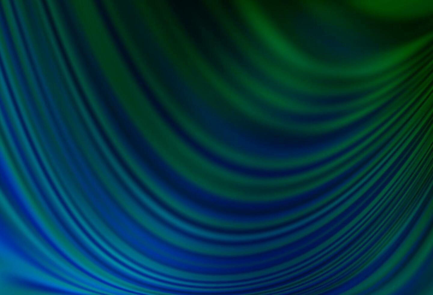 Fondo de vector azul oscuro, verde con líneas abstractas.