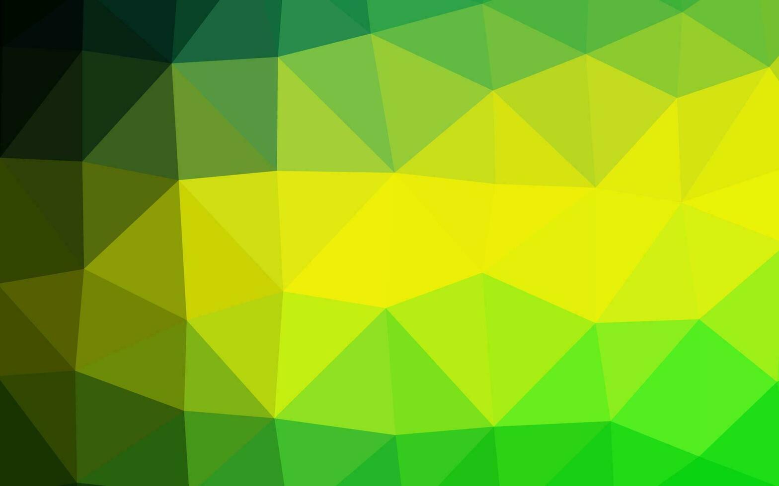 Light Green, Yellow vector polygon abstract layout.
