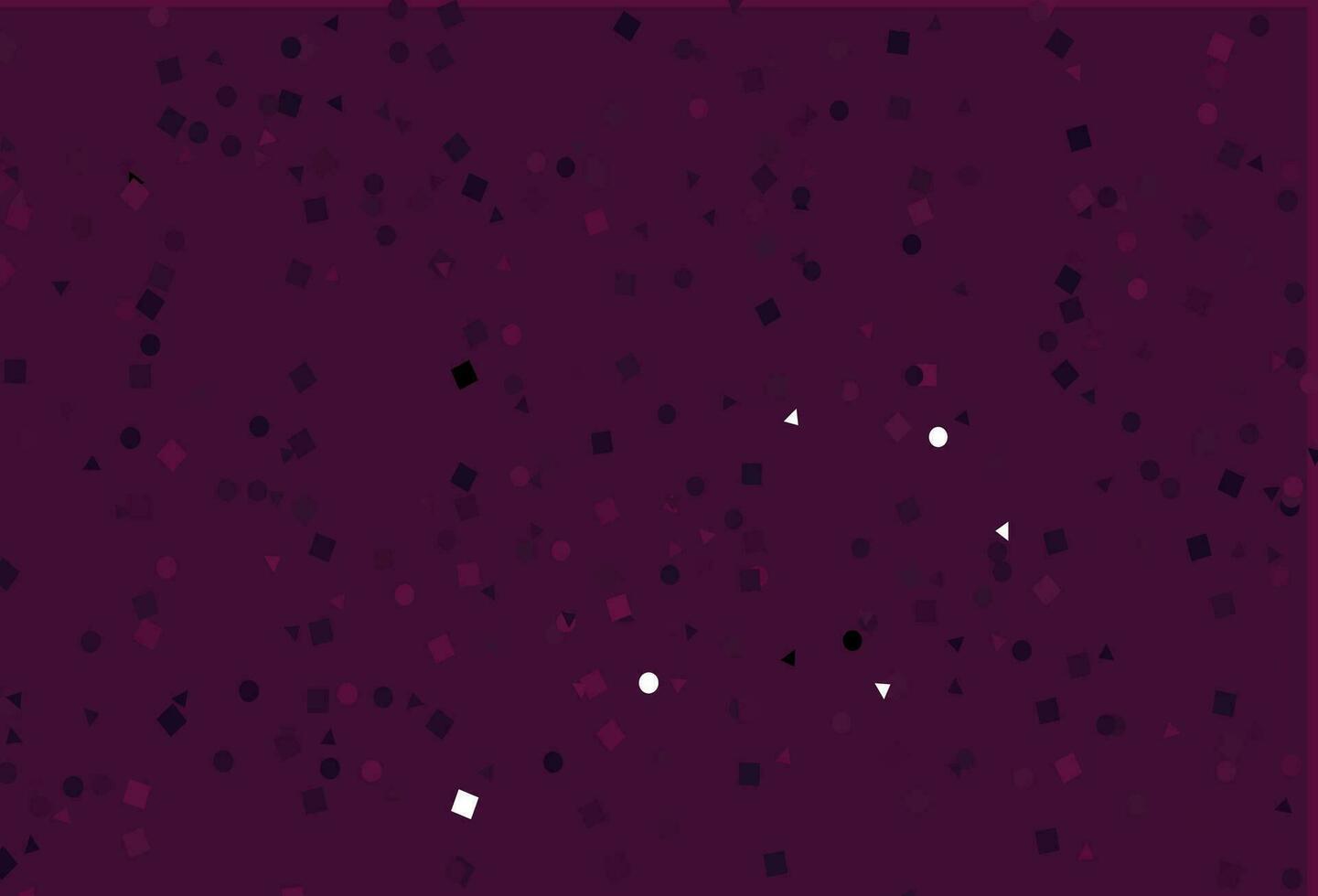 Light Pink vector cover in polygonal style with circles.