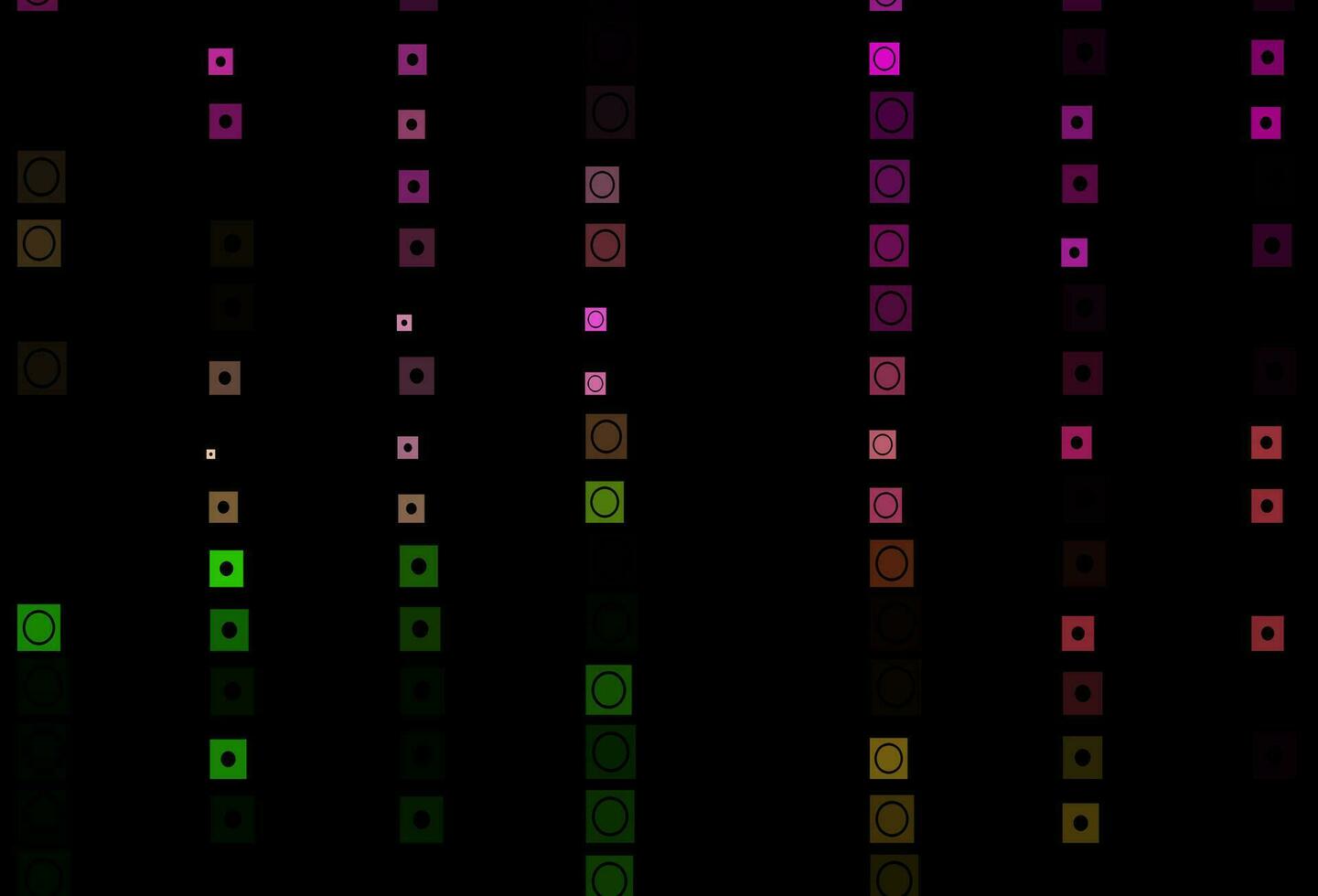 Dark Pink, Green vector layout with lines, circles.