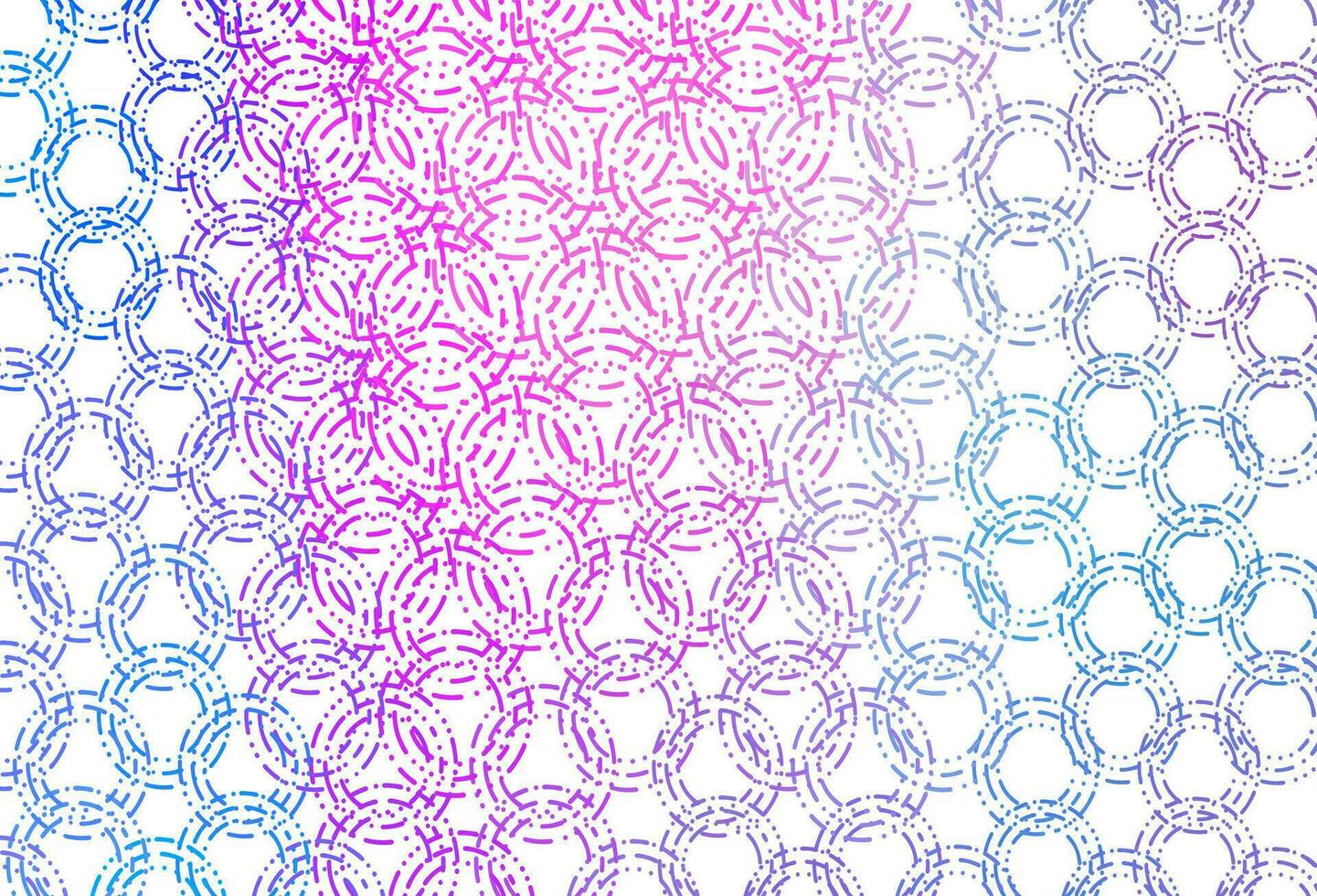 diseño vectorial de color rosa claro, azul con formas circulares. vector