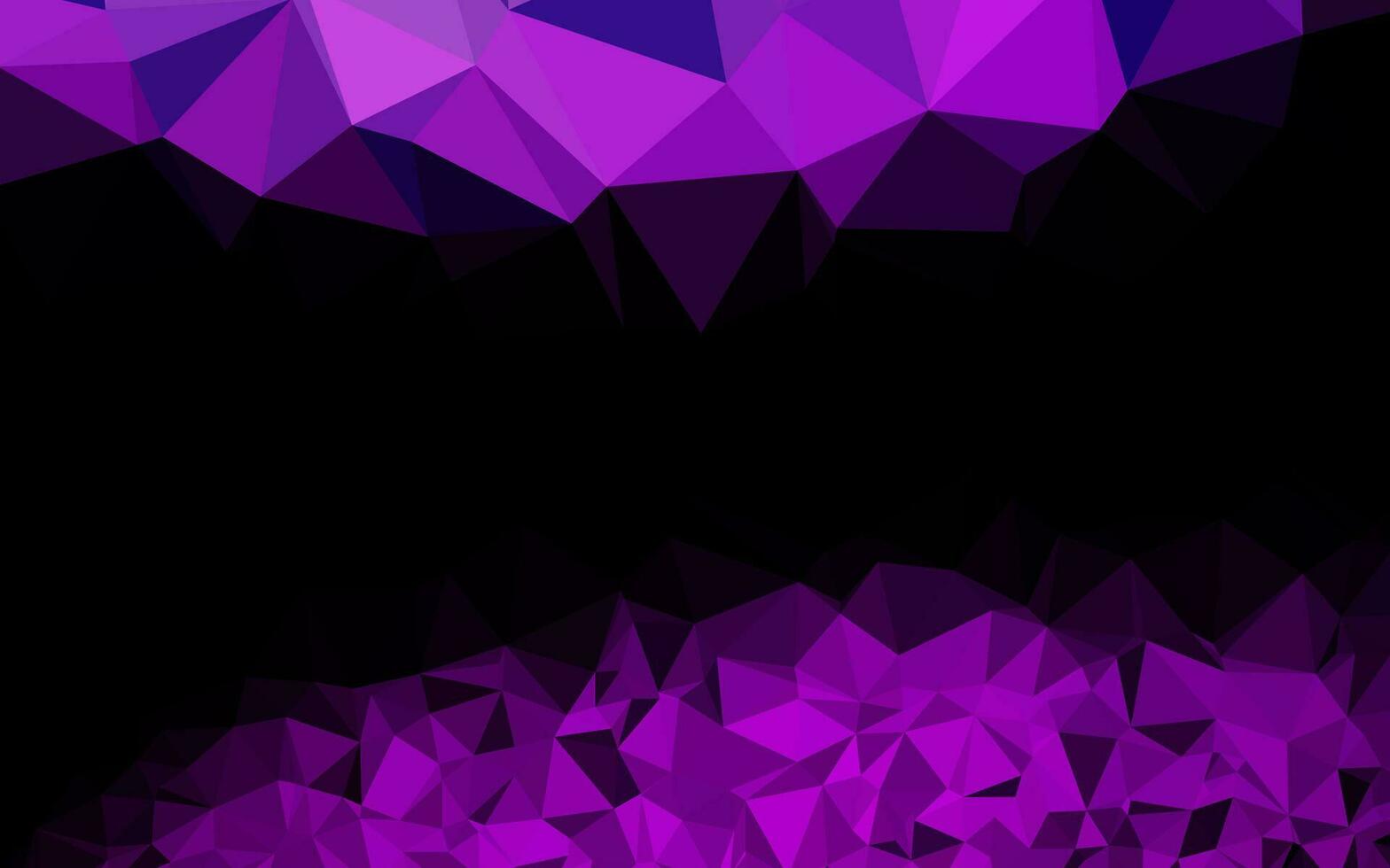 Dark Purple vector polygon abstract background.